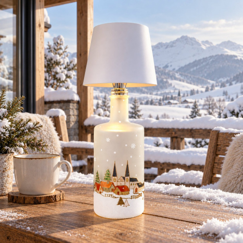 Flaschenlampe "Winterzauber am Pongauer Dom"