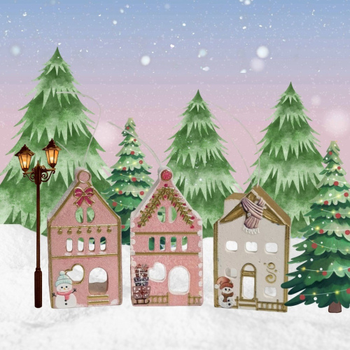 Häuschen "Pink Christmas"