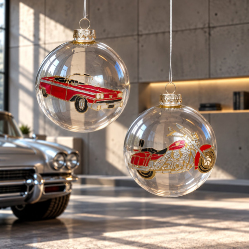 Christbaumkugeln "Harley & Oldtimer"